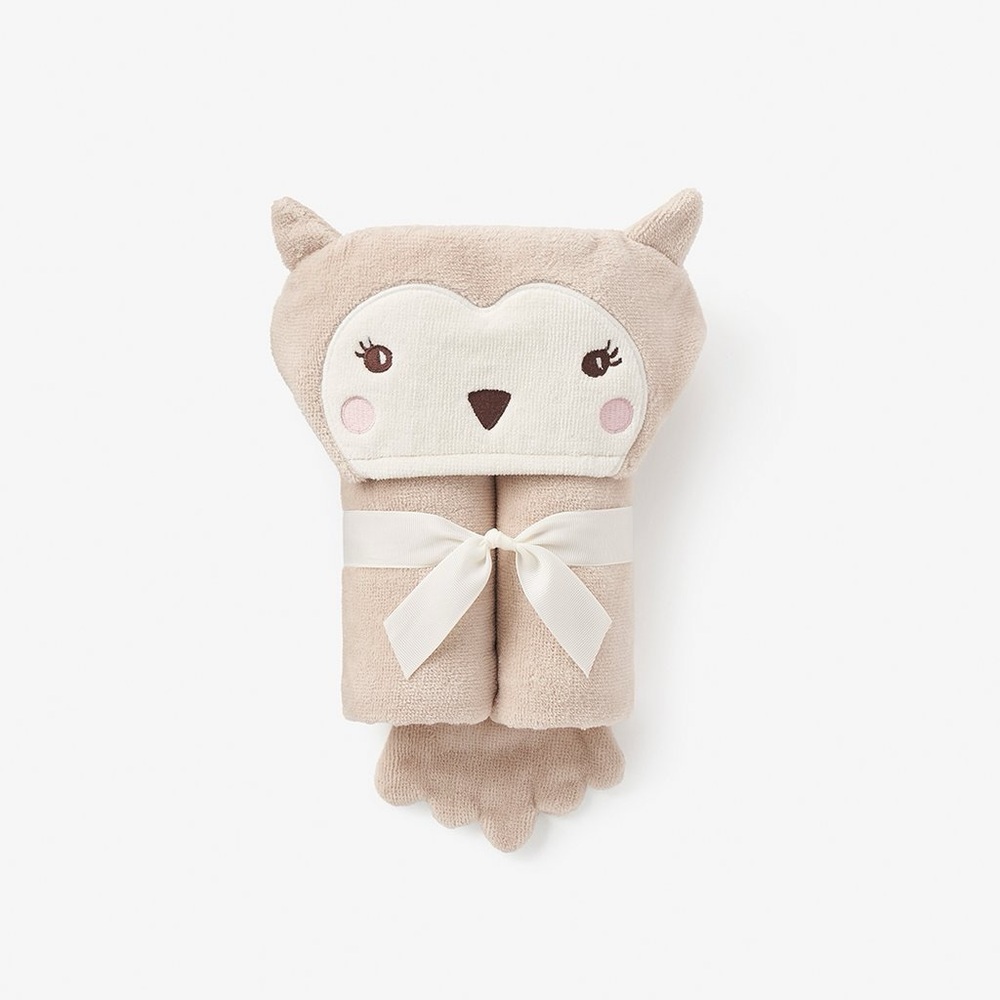 New Elegant Baby Owl Bath Wrap